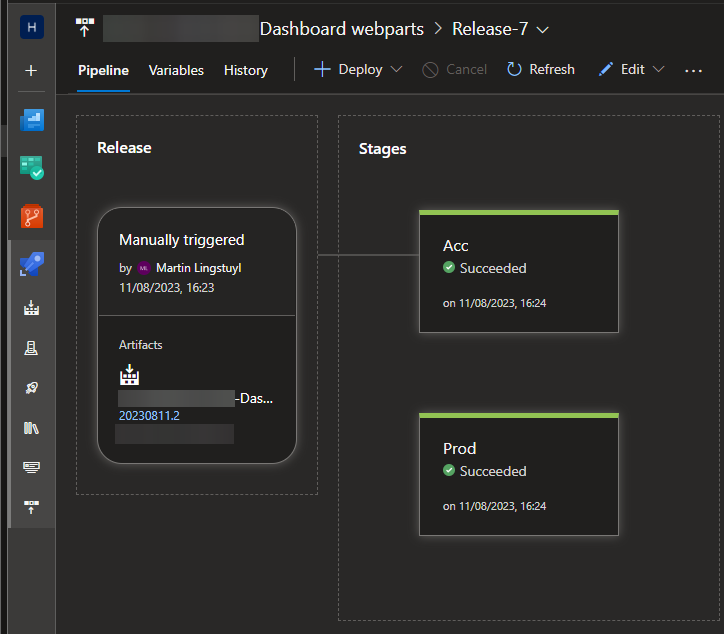 martinlingstuyl's tweet image. ⚡Using #AzureDevOps to build and deploy SPFx webparts to Acceptance AND production environments.
Of course, that's super easy using the CLI for Microsoft 365 to script the update and deployment of the SPPKG files.
#sharepoint #sharepointframework #cicd #CLIForMicrosoft365