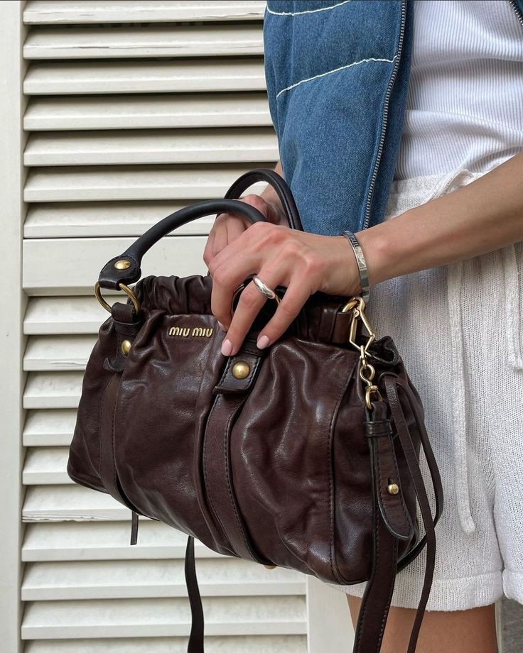 khai ⋆ on X: miu miu vitello lux bag in coffee