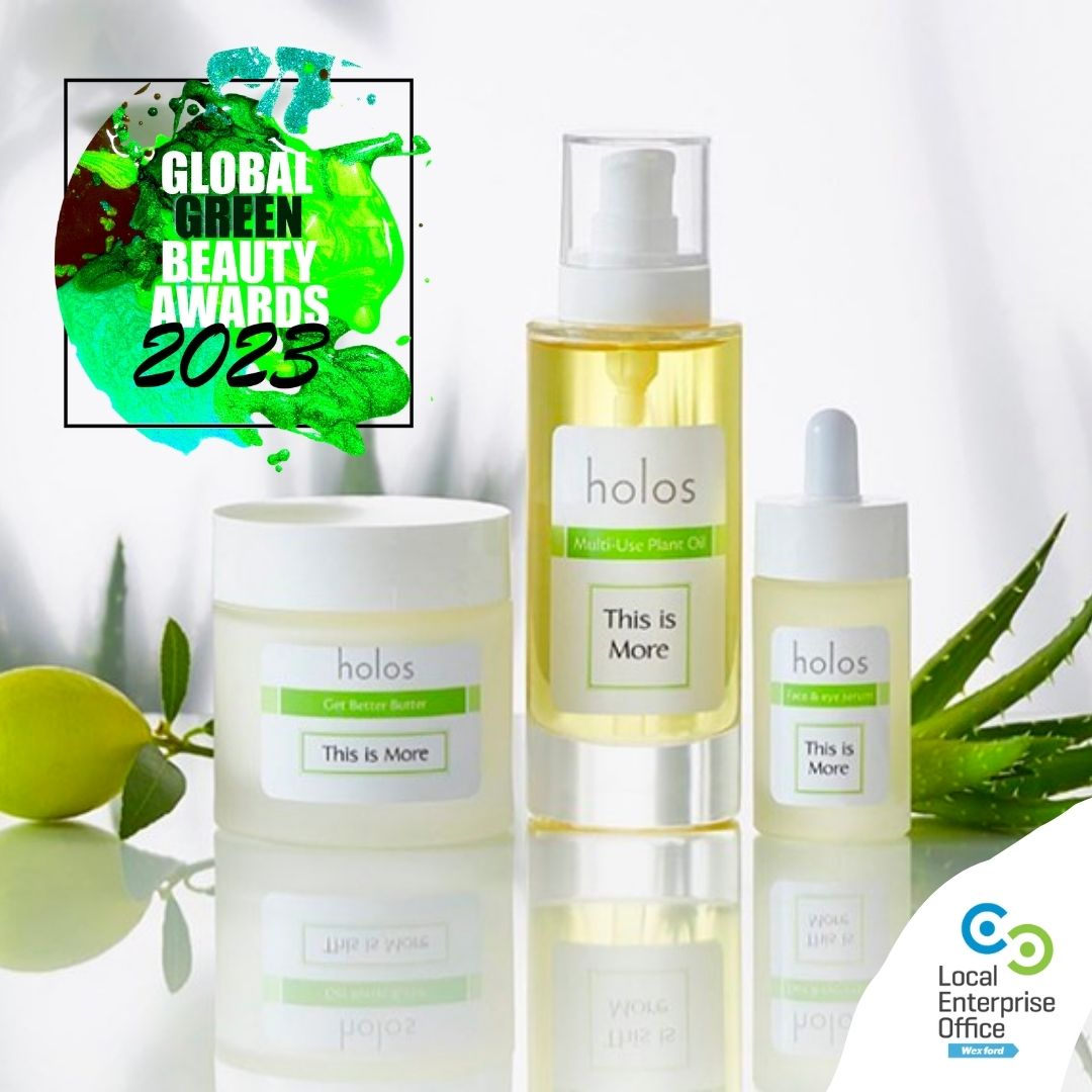 Congratulations to @HolosSkinNiamh who received three accolades at the Global Green Beauty Awards 2023 for their “This is More” product range. The This is More collection is described as a “multi-functional & multi-beneficial skincare that is plant based & like food for the skin'