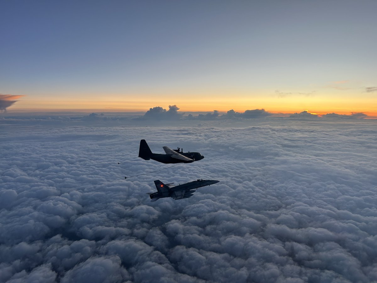 Hard to beat the #ViewFromTheOffice that our crews enjoyed as they flew north to Forward Operating Location Iqaluit on July 23. #FighterFriday