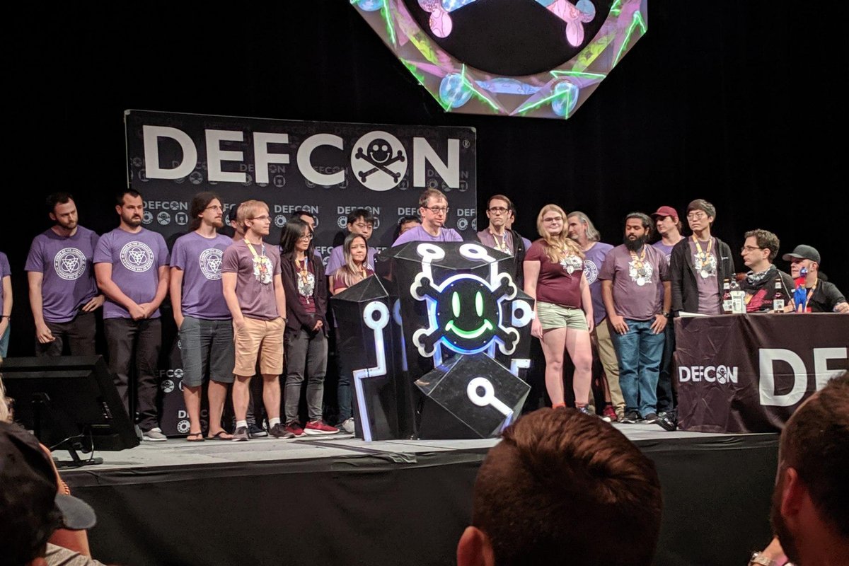 CyLab's tweet photo. The winningest team in @DEFCON's Capture-the-Flag competition history, @CarnegieMellon's Plaid Parliament of Pwning, is back at it again this weekend as the team looks to take home its 7th title in just 11 years. #DEFCON2023 https://t.co/PpSRj7yAOd