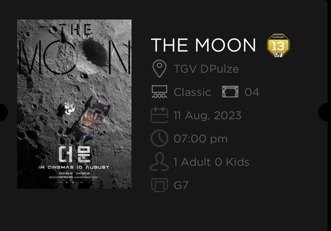 Had a good solo movie time with Kyungsoo’s movie.

If you’re a crier, might want to prepare tissue. #TheMoonMovie