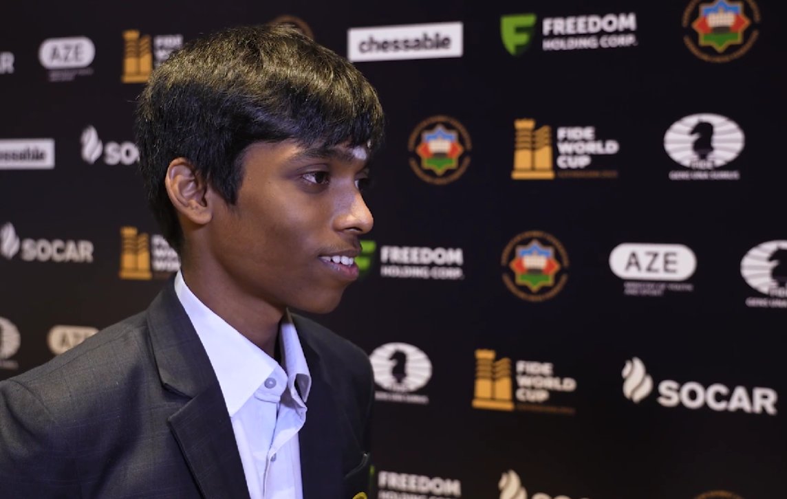 ANI on X: International Chess Federation (FIDE) tweets, Praggnanandhaa is  the runner-up of the 2023 FIDE World Cup! Congratulations to the  18-year-old Indian prodigy on an impressive tournament! On his way to