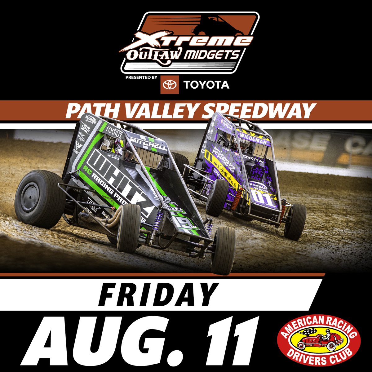 Xtreme_Outlaw's tweet photo. Today, we crown a champion. 🏆

@PVSpeedway hosts the #XtremeOutlaw Series today in the final event of Appalachian Midget Week.

Tickets available at the gate. Or, stream it live on @DIRTVision. https://t.co/G8nVfgkWH5