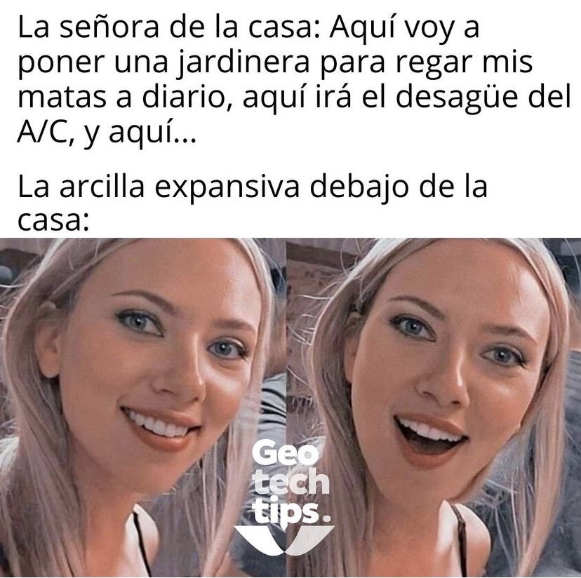 GeotechTips's tweet photo. Las arcillas expansivas son suelos no saturados. Aprende más sobre la mecánica de suelos no saturados en el podcast de Paul &amp; Freddy: 

YouTube: https://t.co/JGkBTK7E2J
Spotify: https://t.co/2crmGvbkq0 https://t.co/tpvQZeaDTb