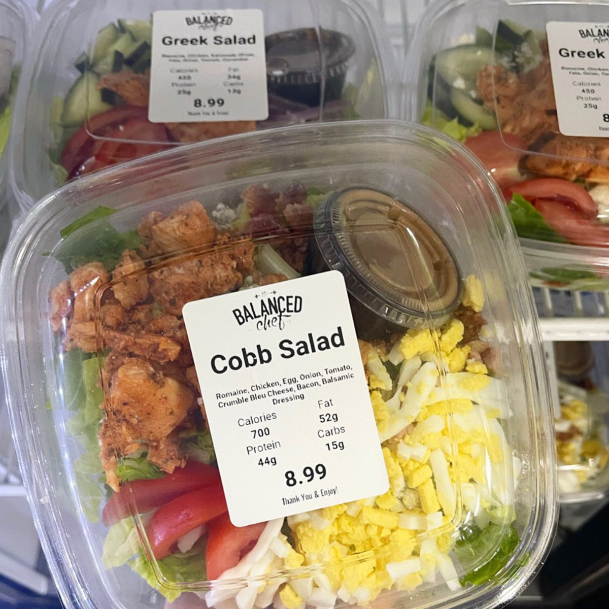 BalancedChefLLC's tweet image. Lunch anyone?! ☀️ Coolers are stocked with salads, grab and go meals and protein treats to get you through the weekend! Open until 5pm. 

*We will be closed tomorrow.