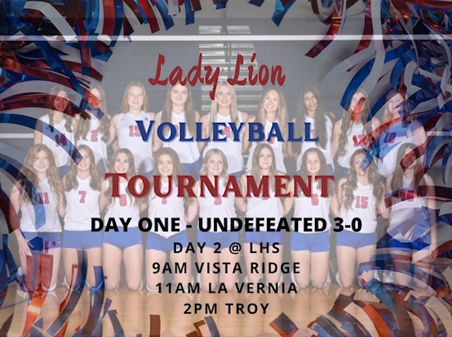 Come support your Lady Lions Varsity team at today's tournament. Buy your tickets @ leanderisd.org/athletics_tick…
@LHS_principal20 <a href="/LeanderHS/">Leander High School</a> <a href="/LHSROAR/">Leander Student Media</a> #volleyball