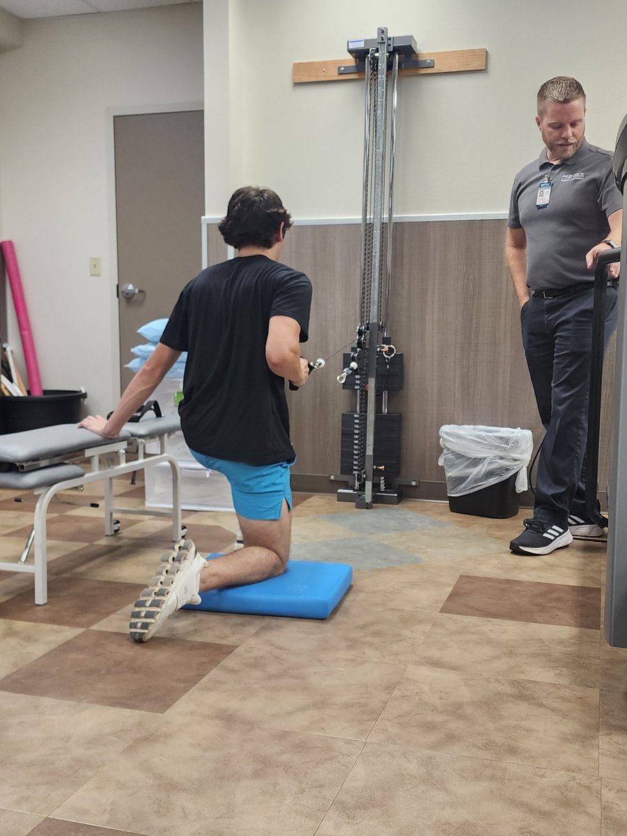 JakeRushing4's tweet photo. It has been a long exhausting year, but recovery is going well! Thanks to Dr Andrew Parker and his team at Allen Orthopedic &amp; Sports Medicine for your awesome care. Secondly, Thanks to Dr. Justin Tammany for continuing to provide my physical therapy care. @DFWTwins @IndianNed https://t.co/nQIukGukEL