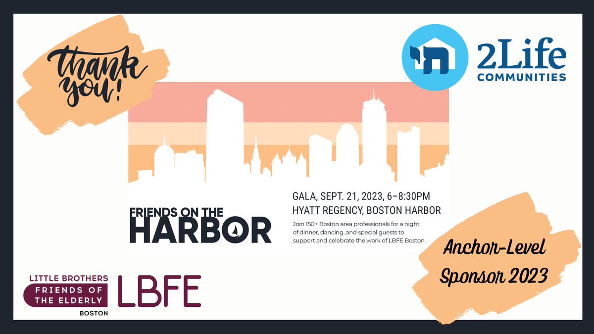 LBFoE_Boston's tweet photo. THANKS to community partner @LifeAt2Life for sponsoring our Friends on the Harbor Gala 2023! Because of you LBFE Boston can prevent #isolation & #loneliness among #olderadult friends & offer weekly programs to build #intergenerationalfriendships
https://t.co/hhZDeyEEFT https://t.co/thUKc1kUL0