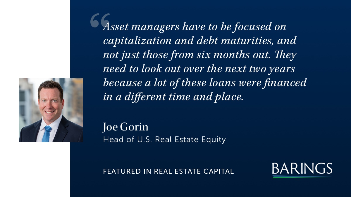 Joe Gorin, Head of US Real Estate Equity, was recently featured in @recapital, highlighting how interest rate hikes and valuation challenges have underscored the importance of asset management in today's market environment.