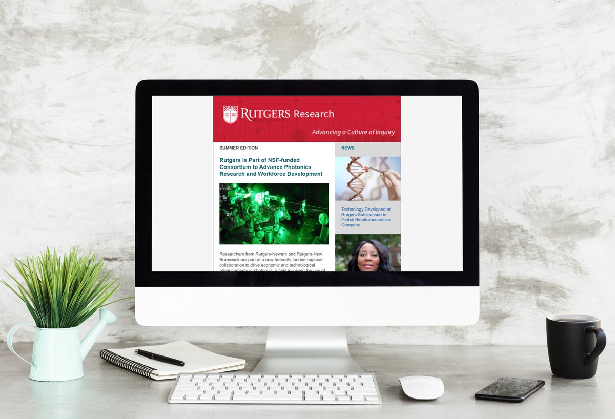 Check out #RutgersResearch News, a quarterly e-newsletter providing the national &amp; international research community the latest developments from <a href="/RutgersU/">Rutgers University</a> research faculty &amp; community supporters.  

🖥️Latest issue: conta.cc/3rYuuZS
📩Subscribe: go.rutgers.edu/Rutgers-Resear…