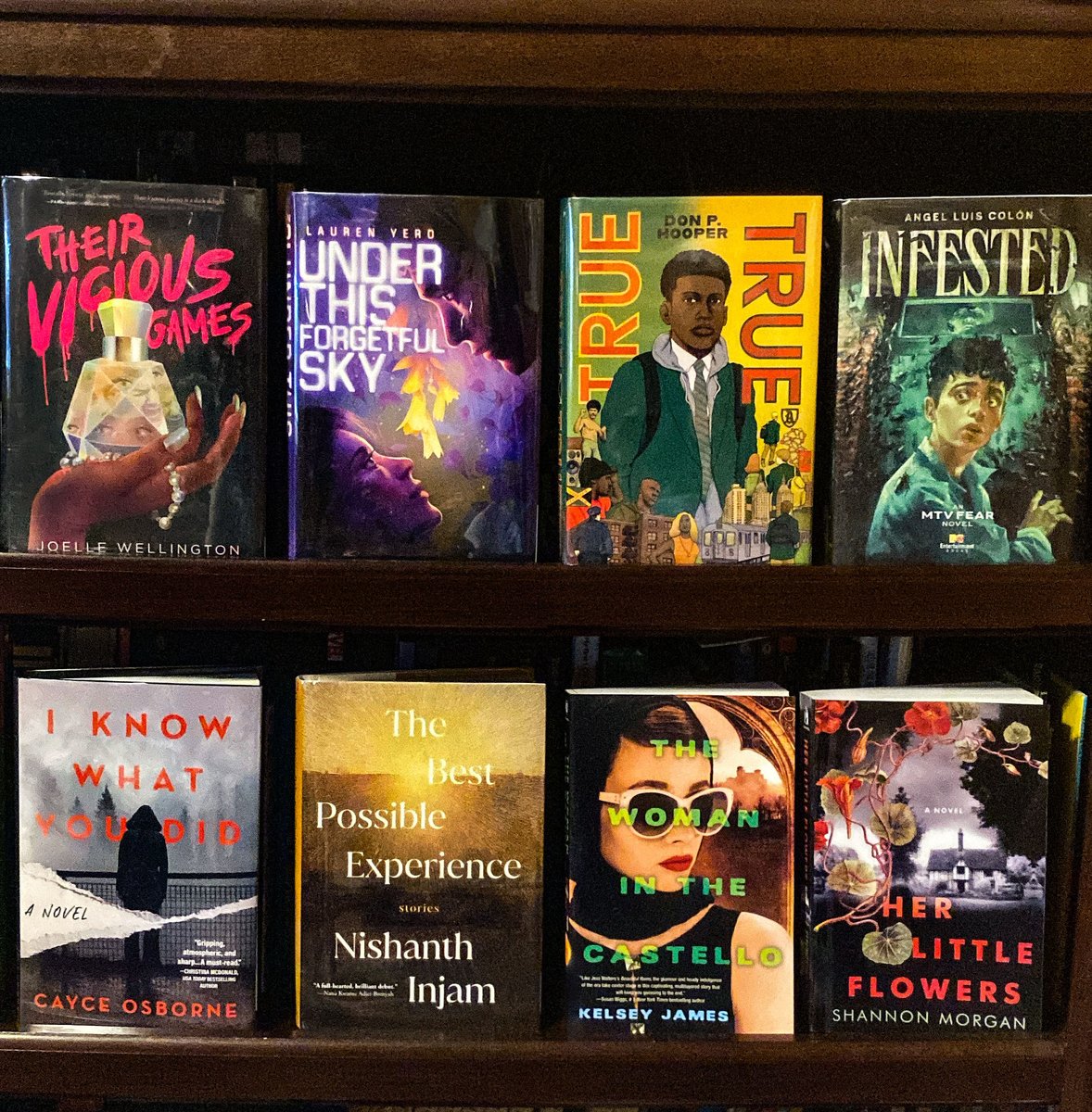 A new #2023Debuts #shelfie today! All different genres but sharing a debut journey. Gives me the warmest feels.🥰 Titles and authors in thread.