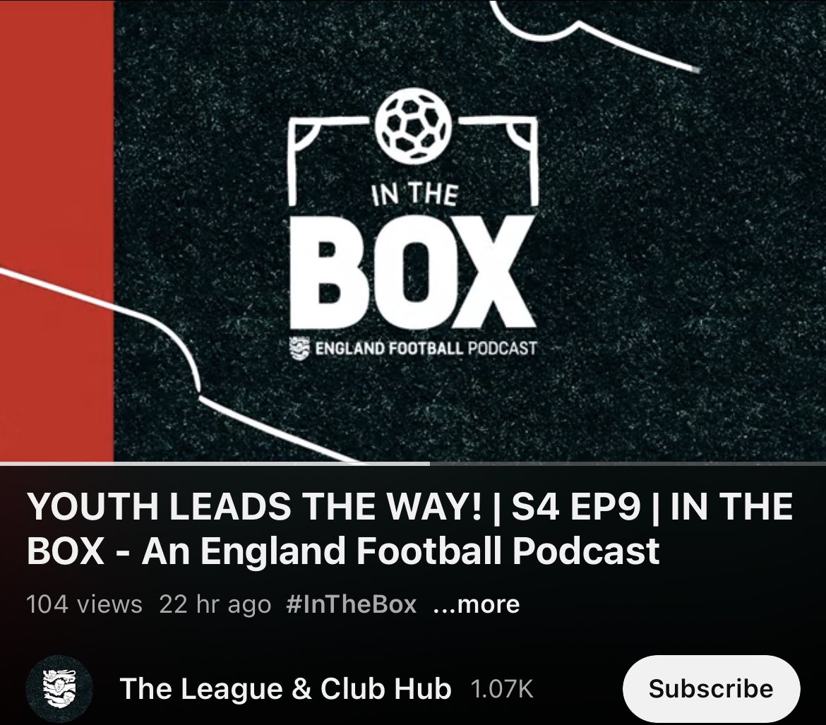 TheFA_NYC's tweet image. Watch out in the box podcast episode 🤩

youtu.be/Ezm_Rnt0KTM