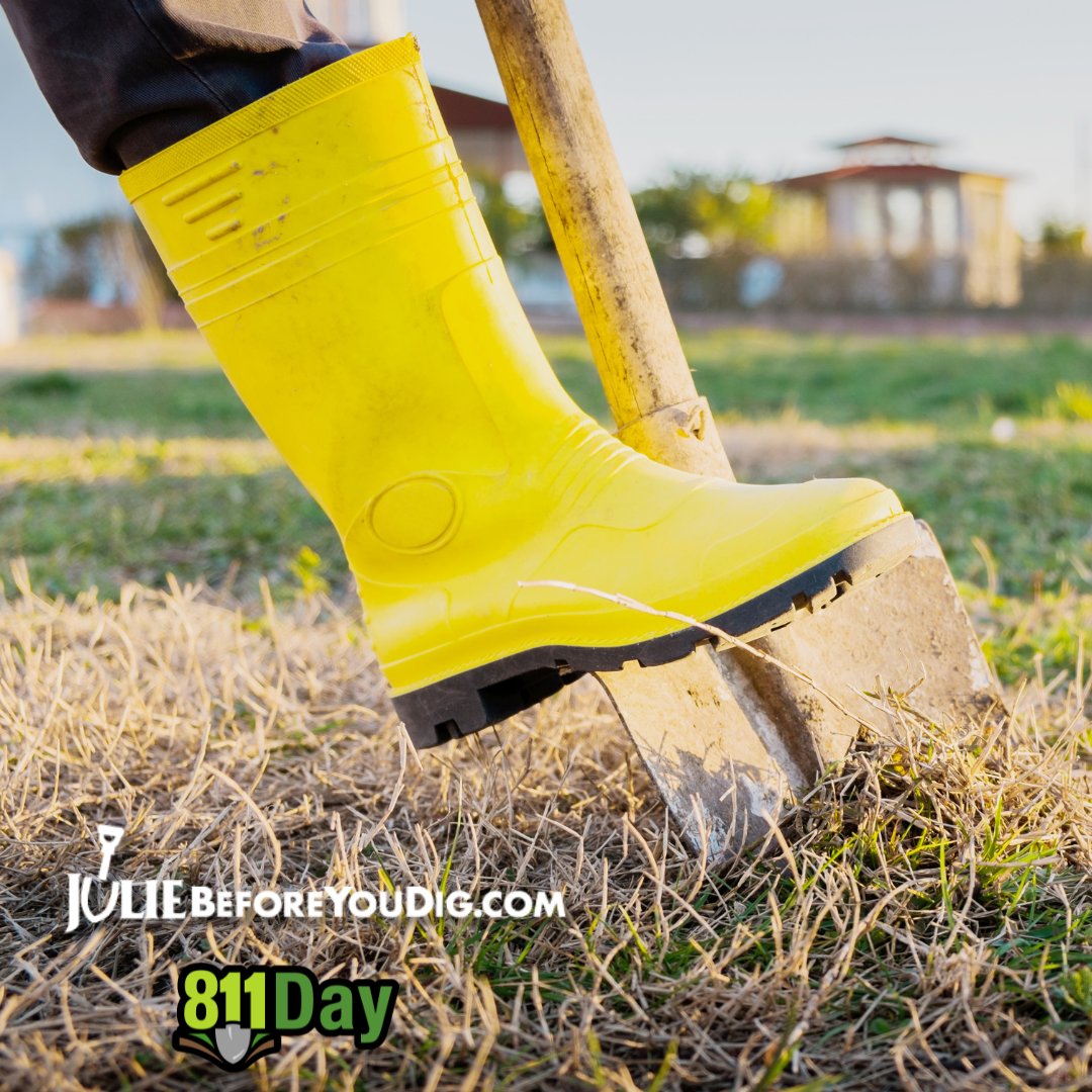 Today is 811 Day!

Planting? Adding? Fixing? Building? If you are planning an outdoor digging project, contact @JULIE1call before you dig.
#Call811 . . . It’s FREE.
#JULIEbeforeyoudig #811Day