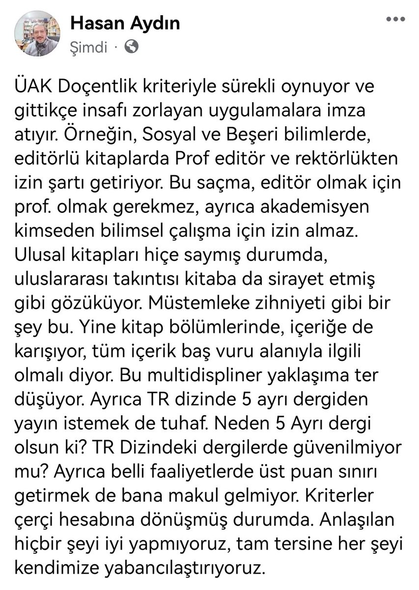 Flsf_HasanAydin's tweet photo. Yeni Doçentlik kriterleri: Akla Ziyan Uygulamalar.... https://t.co/z6Pc7yVZ2n