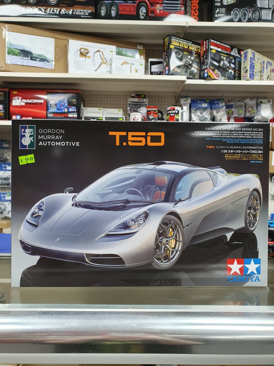 ModelWorldKent's tweet photo. *NEW STOCK*
1/24 Scale Gordon Murray Auto GMA T 50 kit.
Pop in store or give us a call for more information.
Alternatively, check it out on our website:
https://t.co/RC03t2Zl61
#tamiya #tamiyaplastickits #gordonmurrayautomotive #GordonMurrayT50 #tamiyat50 #modelworld #shoplocal https://t.co/TK7bqL4VPQ
