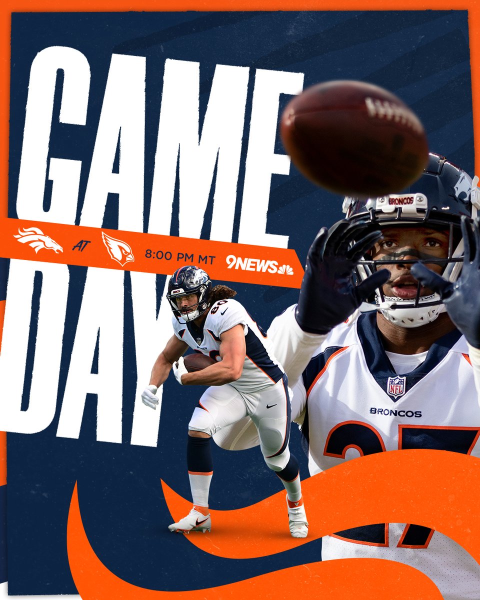 We play a football game today. 😎

IT'S GAMEDAY, #BroncosCountry!