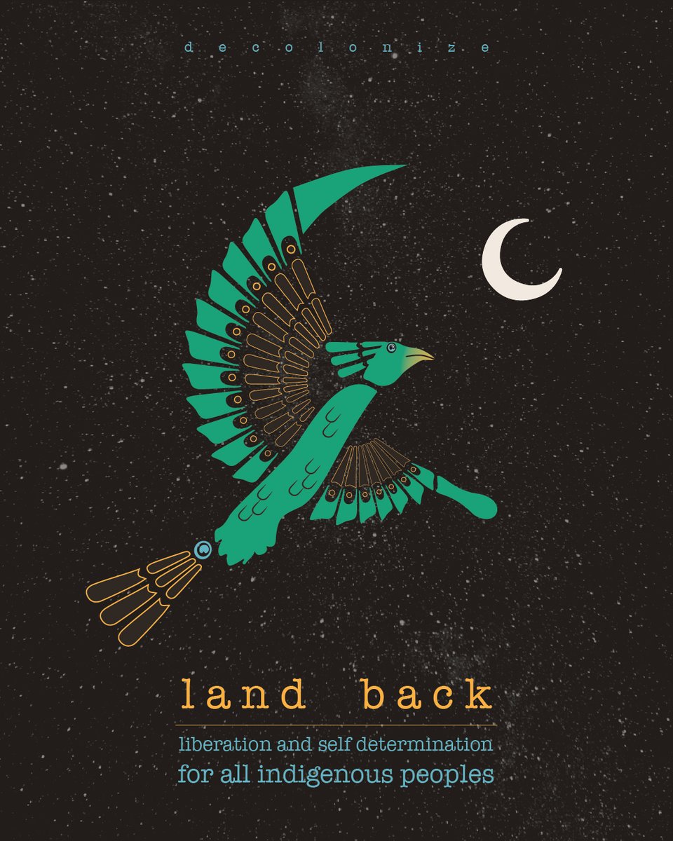 A lot of people commented that this hawk design was their favorite, so I felt to need to share the original poster and message (slightly edited).

I am not indigenous but I do believe that ‘marxists’ that cast aside the struggles of indigenous people should be opposed.