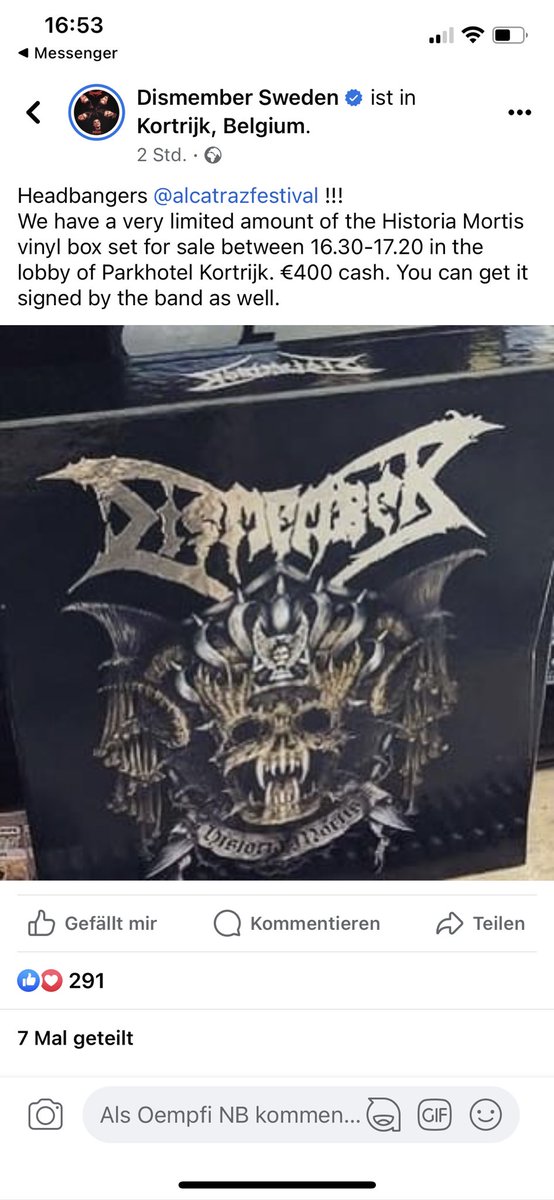 Kannste machen als Band, dann hast du aber meinen maximalen disrespect. Sorry geht garnicht…