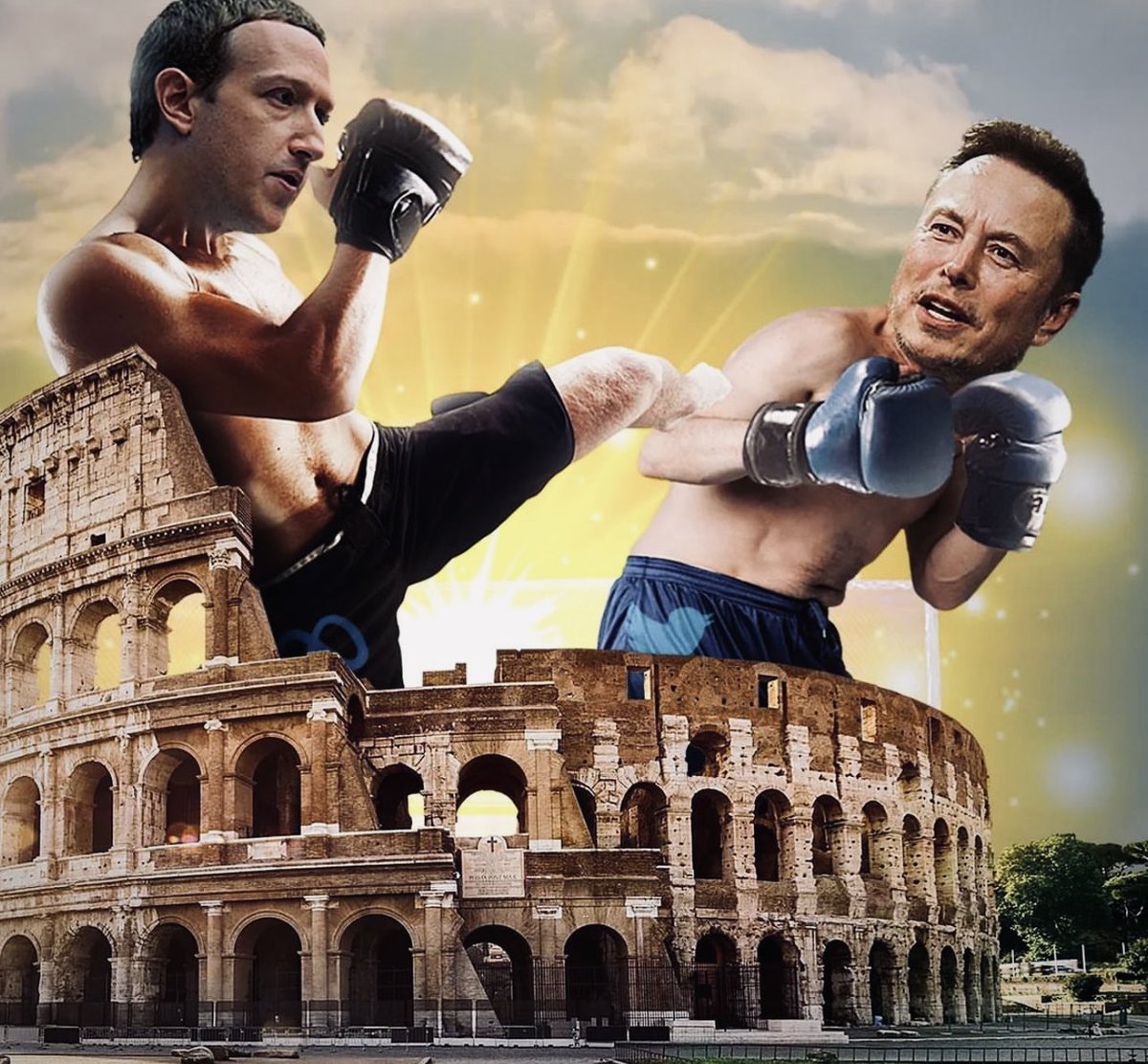 Teslaconomics's tweet photo. Who’s going to win - Elon or Zuck? https://t.co/Y7im62NRk7