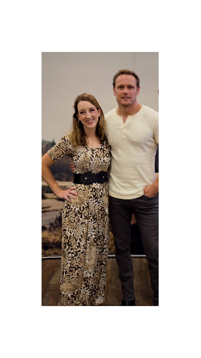 Got to meet Mr. Sam Heughan! Short and sweet and worth the wait! 🤠❤️🇨🇱
<a href="/SamHeughan/">Sam Heughan</a> <a href="/SassenachSpirit/">Sassenach Spirits</a> <a href="/MyPeakChallenge/">My Peak Challenge</a> <a href="/NTXPeakers/">North Texas (NTX) Peakers</a>