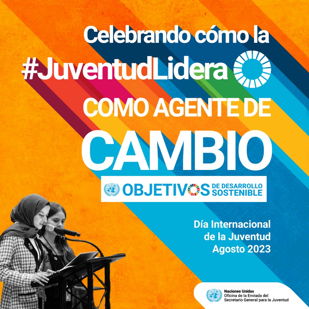 "Apoyemos a las personas jóvenes en la construcción de un mundo más justo y sostenible para la humanidad y el planeta ".

– <a href="/antonioguterres/">António Guterres</a> destaca, en el #DíaDeLaJuventud, la importancia de las ideas, contribuciones y energía de los jóvenes. un.org/es/observances…
