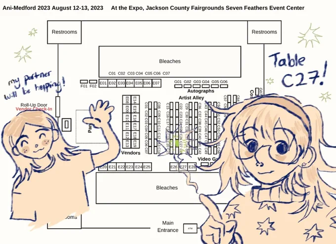 Tabling at #animedford this weekend. Also participating in a vocaloid stamp rally so please come ask about it! I'm very friendly and normal so come say hiiiii