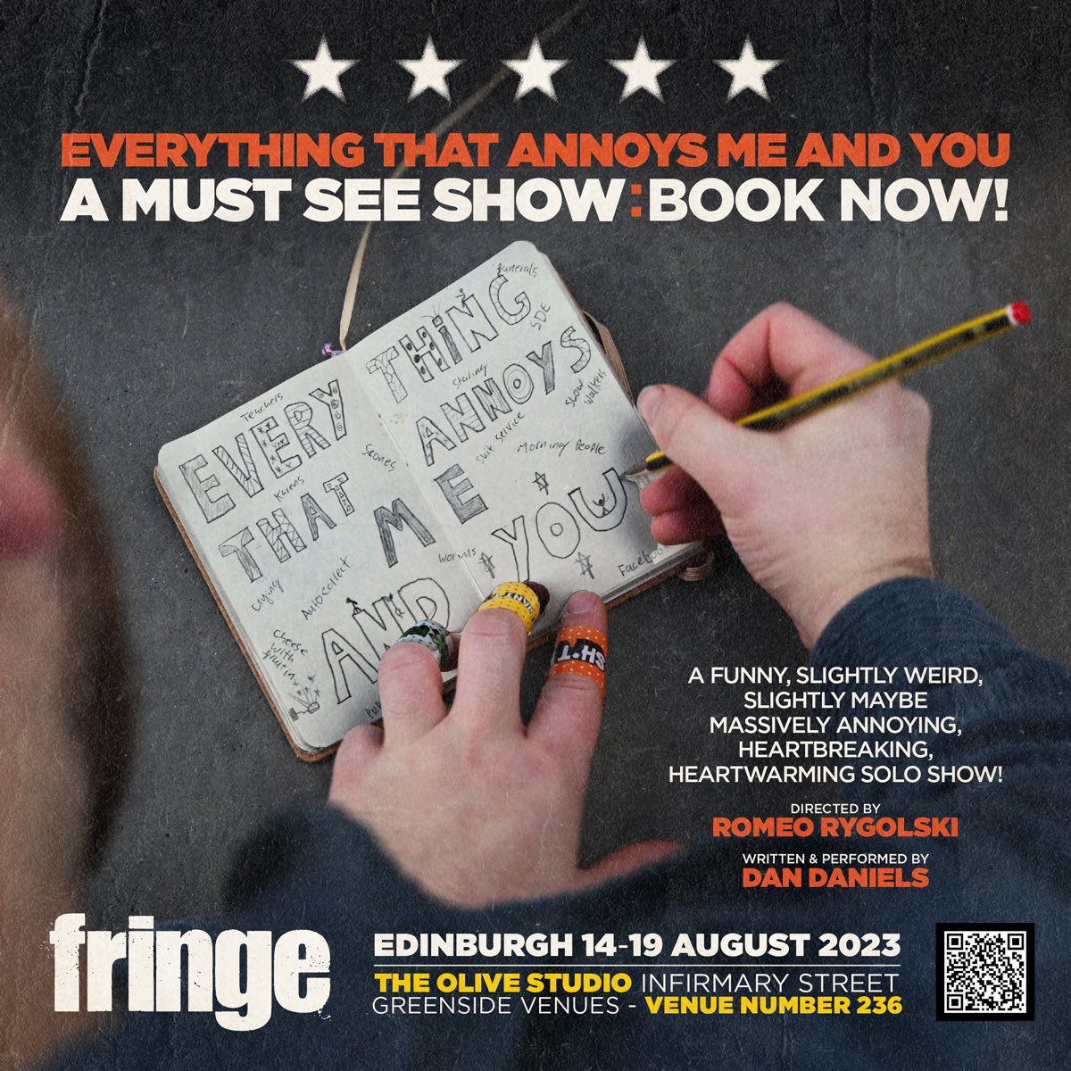 ITS NEARLY SHOW WEEK!! Join us at @greensidevenues Infirmary Street 14-19th @ 16.15 #edfringe #edfringe23 #edinburgh <a href="/edfringe/">Edinburgh Festival Fringe</a> <a href="/edfringe_review/">EdFringeReview</a>

tickets.edfringe.com/whats-on/every… 

#actor #actorslife #theatre #newwriting