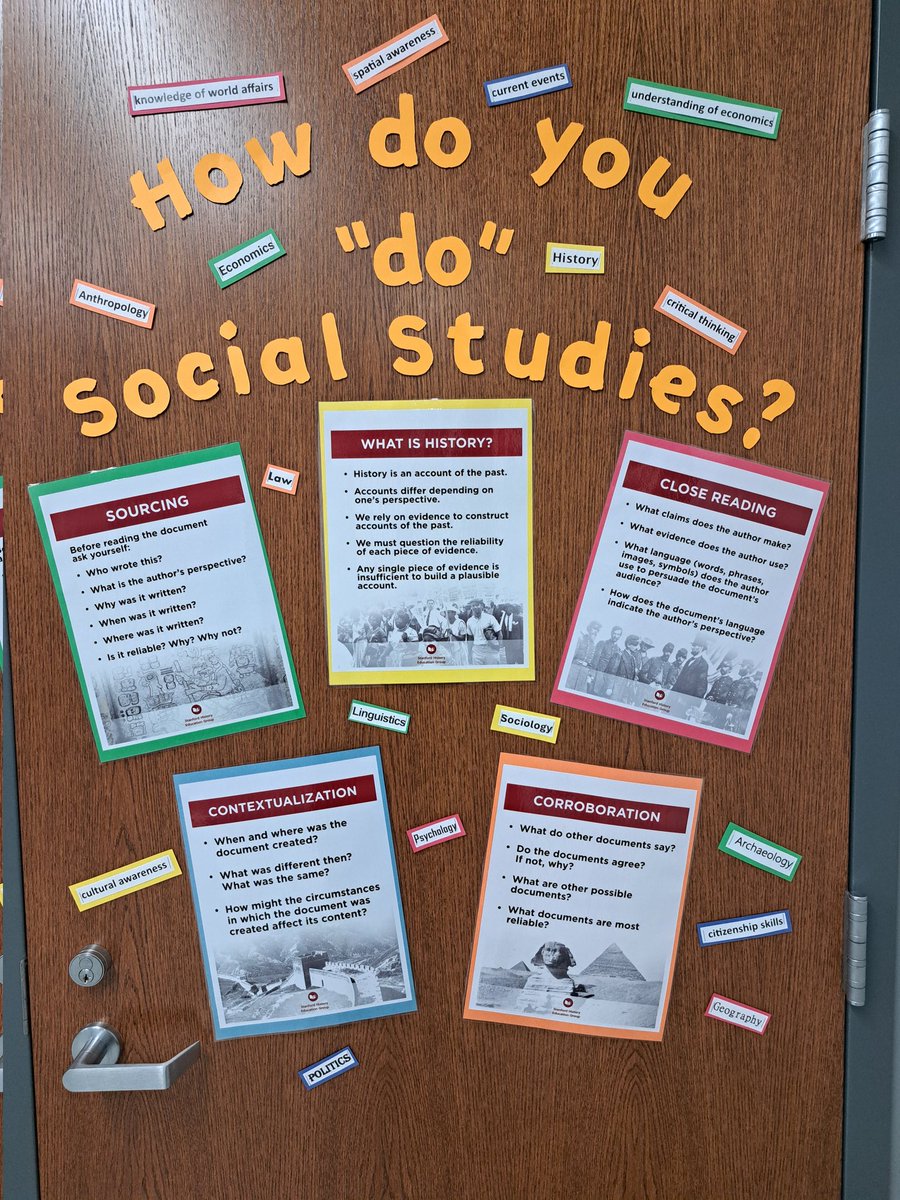 Looking forward to the new year! @SHEG_Stanford I want to focus on emphasizing the science of social studies this year.

Credit to @otherMisterT for the idea.
