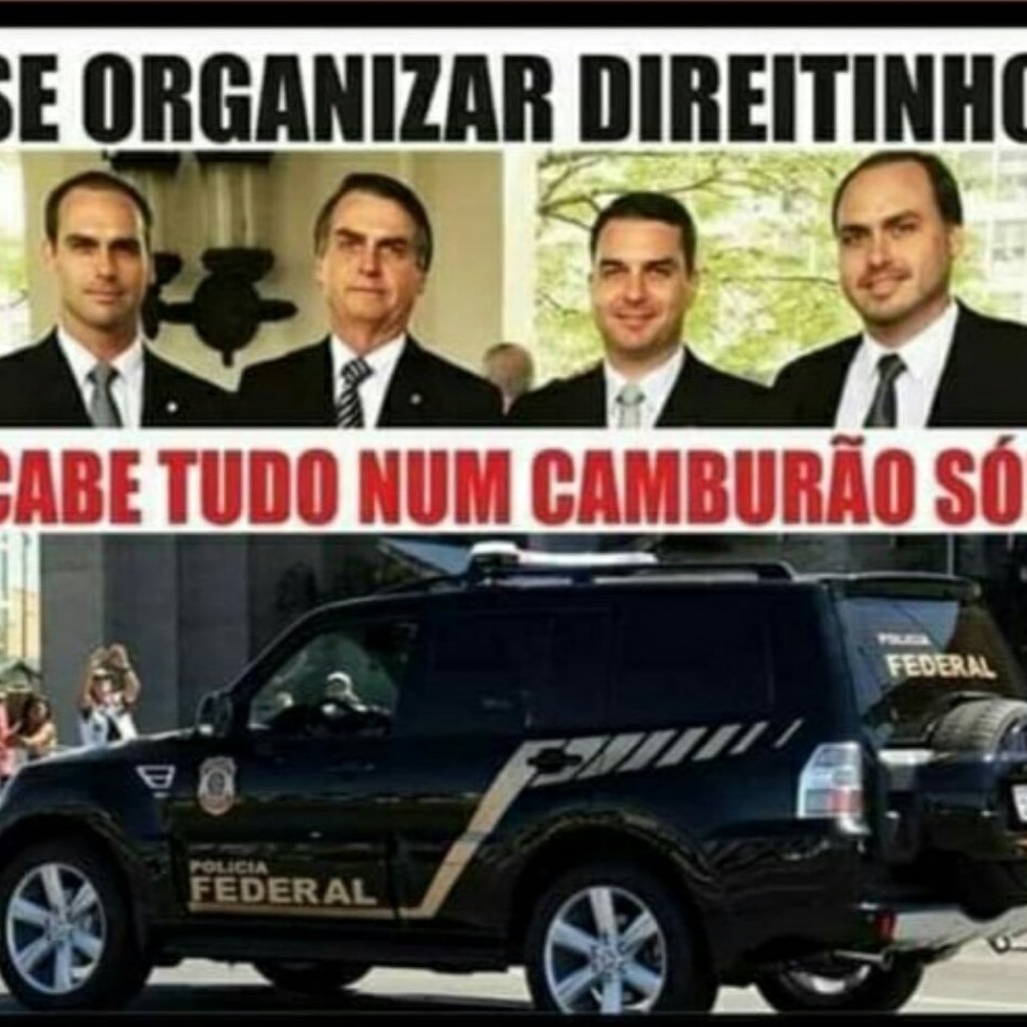 E O CLÃ DOS METRALHAS BOLSONAROS CONTINUA SOLTO,E DIVERSIFICANDO SEUS NEGÓCIOS, PROSTITUIÇÃO, TRÁFICO DE DROGAS, TRAFICO DE JÓIAS(NOVO), EXTORSÃO, CHANTAGEM, ASSASSINATOS,DESVIO DE BILHÕES DO PAÍS,ENFIM A NATA DA SOCIEDADE, VERDADEIROS CIDADÃOS DE BEM,E ESTÃO SOLTOS? PORQUÊ????