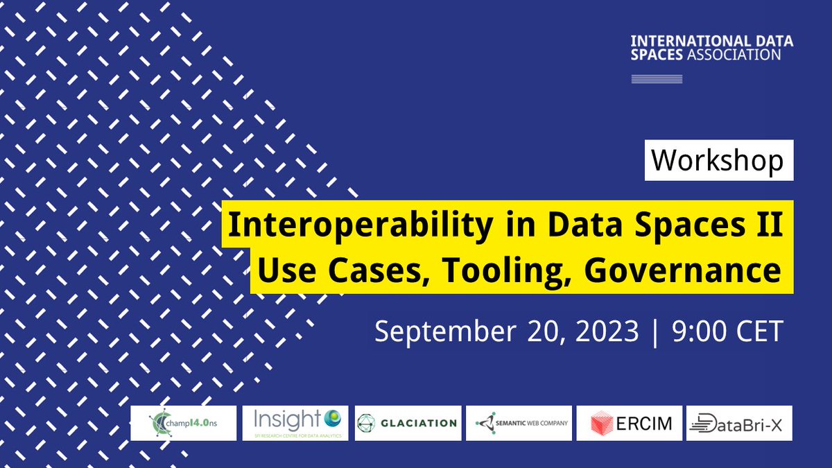 Expanding #DataSpaces bring the urgency of data interoperability to the forefront. Join us on September 20 for a full-day event diving into semantic interoperability and lightning talks. If you're passionate about #DataSharing, this event is for you! ➡️ databri-x.eu/databri-x-work…