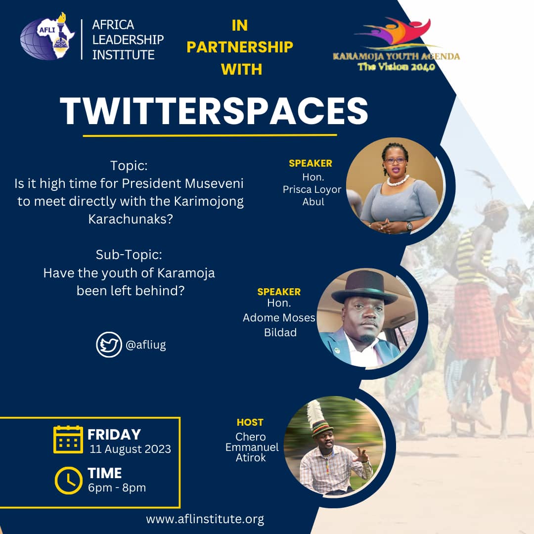 Join us as we talk abaut the issues of karamoja with the karachunak s 
@ the link is below x.com/i/spaces/1vOxw…