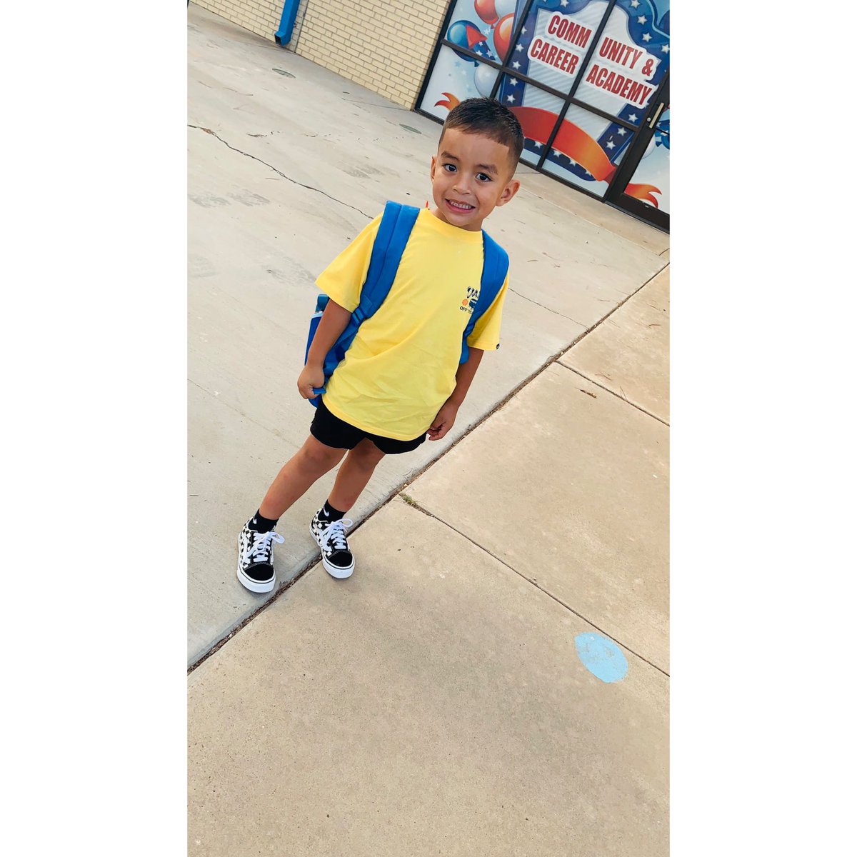 xox_vale's tweet photo. Levi survived his first week of school. 📚💖 https://t.co/LeMKKED4mw
