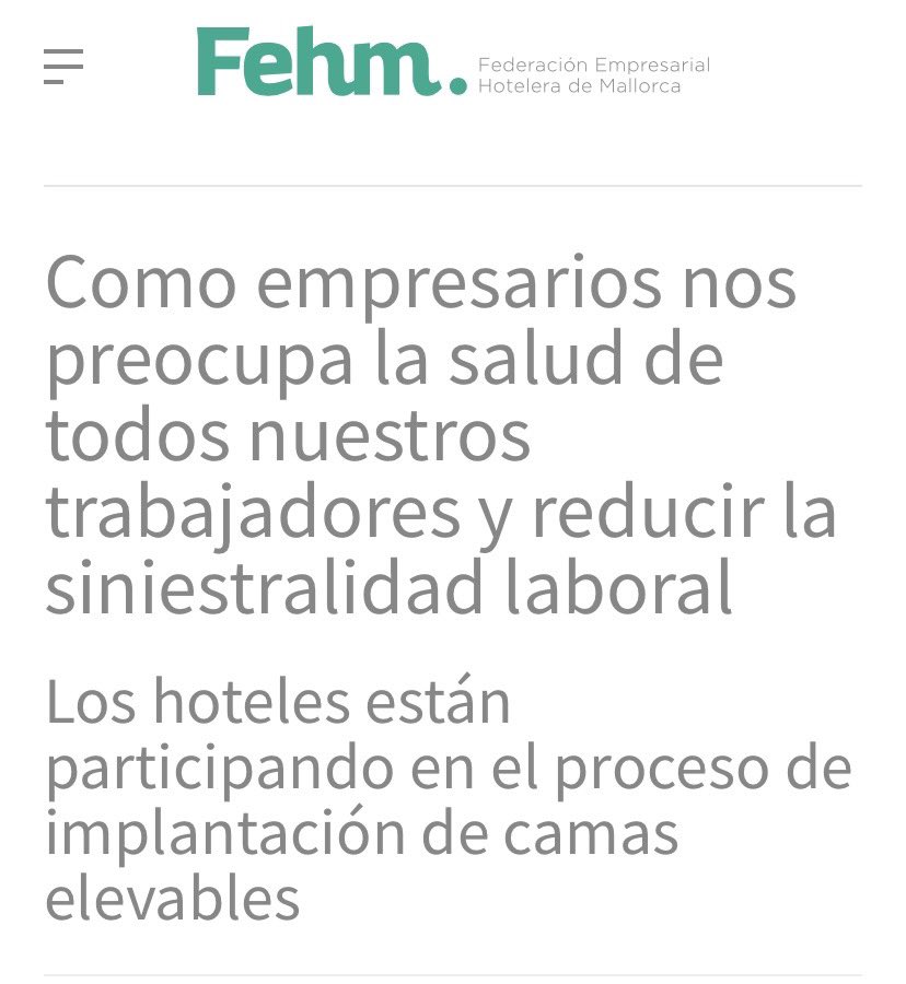 Desde @fehm puntualizamos unas valoraciones sobre las que se han hecho eco hoy una serie de medios, que es relevante aclarar para que la información sea veraz. 

fehm.info/noticias/como-…