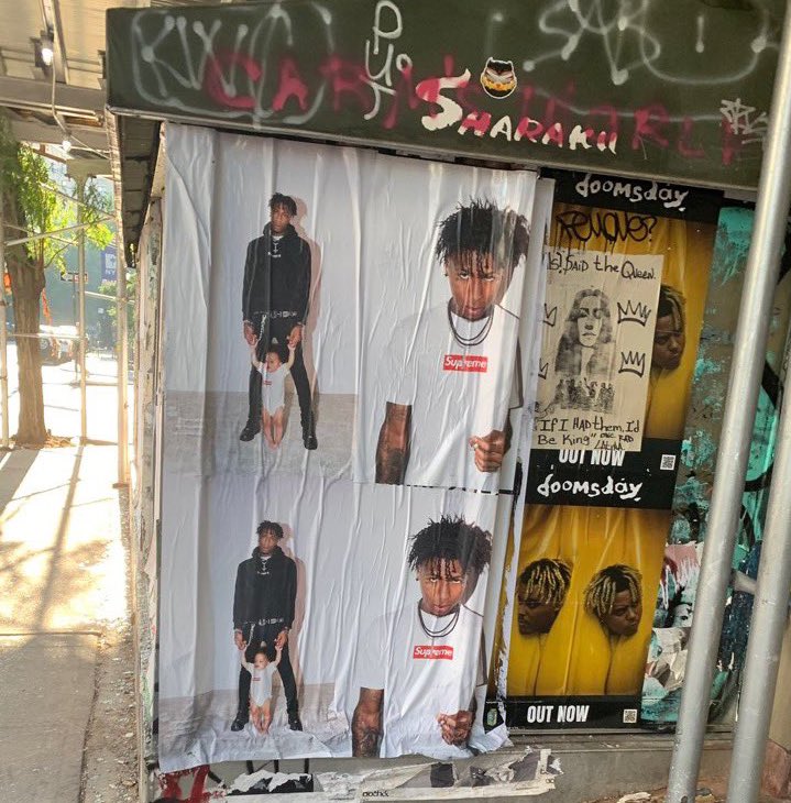 Supreme 23FW Young Boy NBA ポスター-