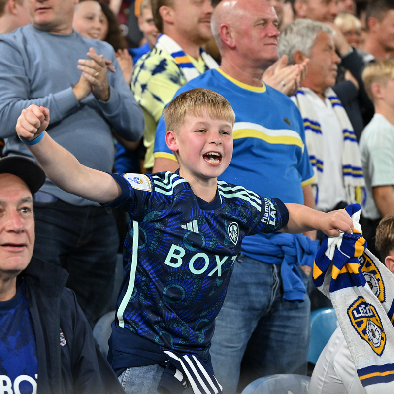 LUFC's tweet photo. 👏 #LUFC recorded the highest ever League Cup Round One attendance on Wednesday evening, with 35,129 supporters turning out