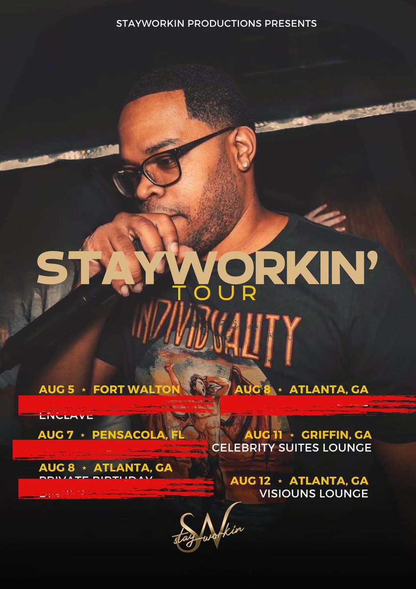 DjAj_'s tweet photo. Beyoncé and I are the only two people on tour in Atlanta right now that’s crazy 😂 #StayWorkinTour https://t.co/fp1Eb8uHol