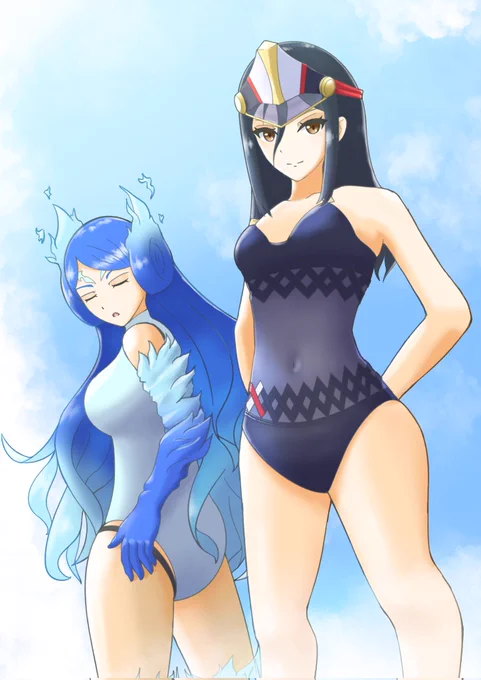 水着なメレカグ #ゼノブレイド2