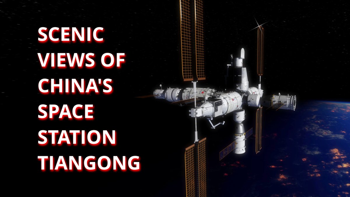 China's Space Station "Tiangong" Fly Around youtu.be/lPpdOZRh2ks via <a href="/YouTube/">YouTube</a>