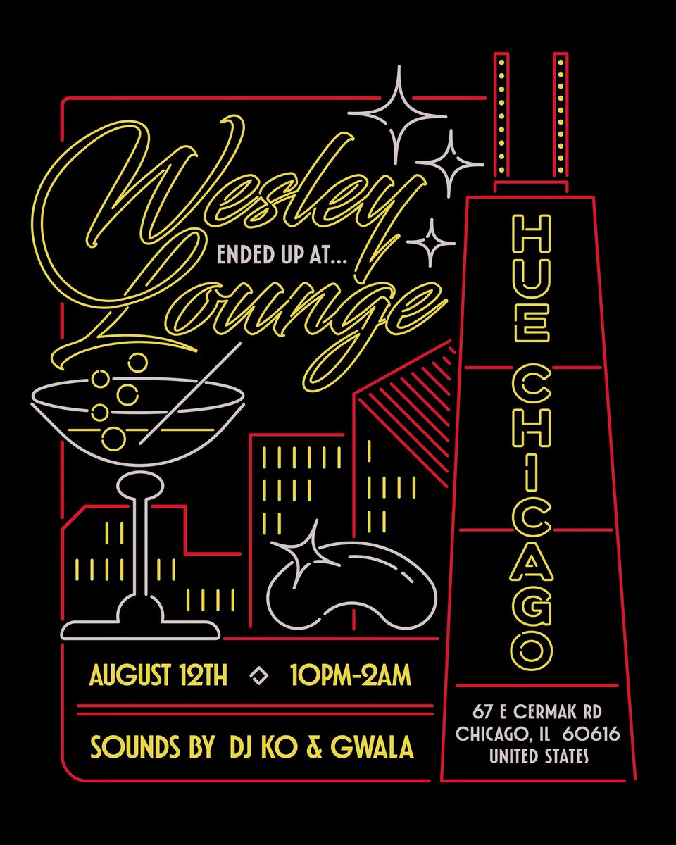 Chicago!!!!! We are on the way can’t wait to grab a few drinks, buy some of the lastest summer drops we put out and most importantly have fun. See you at the Wesley lounge tomorrow