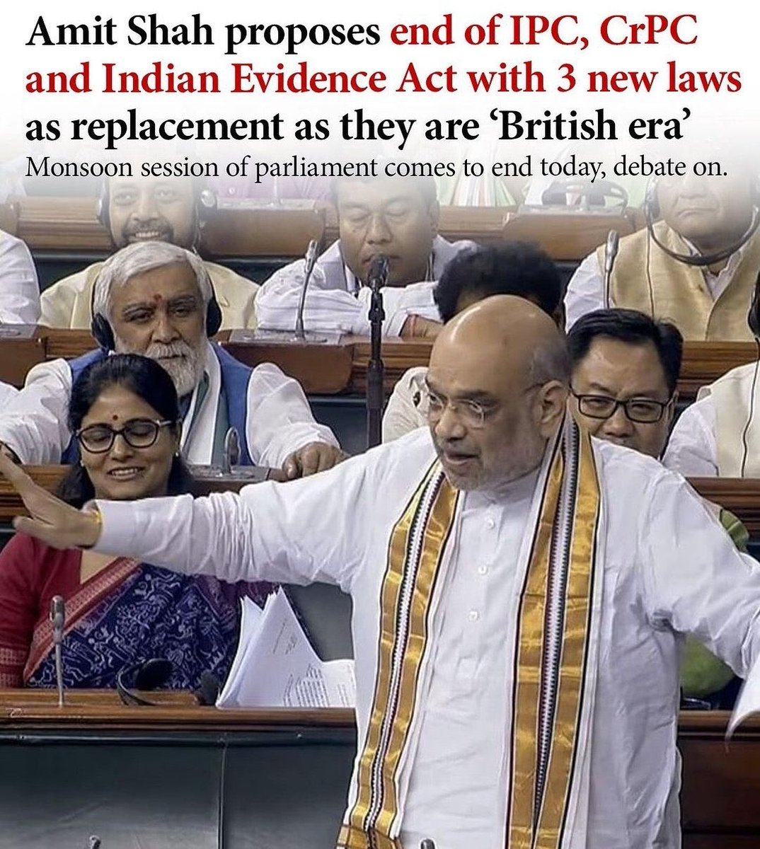 uday_journalist's tweet image. हम अंग्रेजों के जमाने के...। फिरंगियों के बनाए कानून जो कानून कम, कायम रहने के औजार ज्यादा थे। कब से हम सिर माथे लिए चल रहे हैं। क्या किसी प्रगतिशील देश को डेढ़ सौ साल लगने चाहिए ऐसे जरूरी रिफॉर्म में? #IndianPenalCode #IndianEvidenceAct