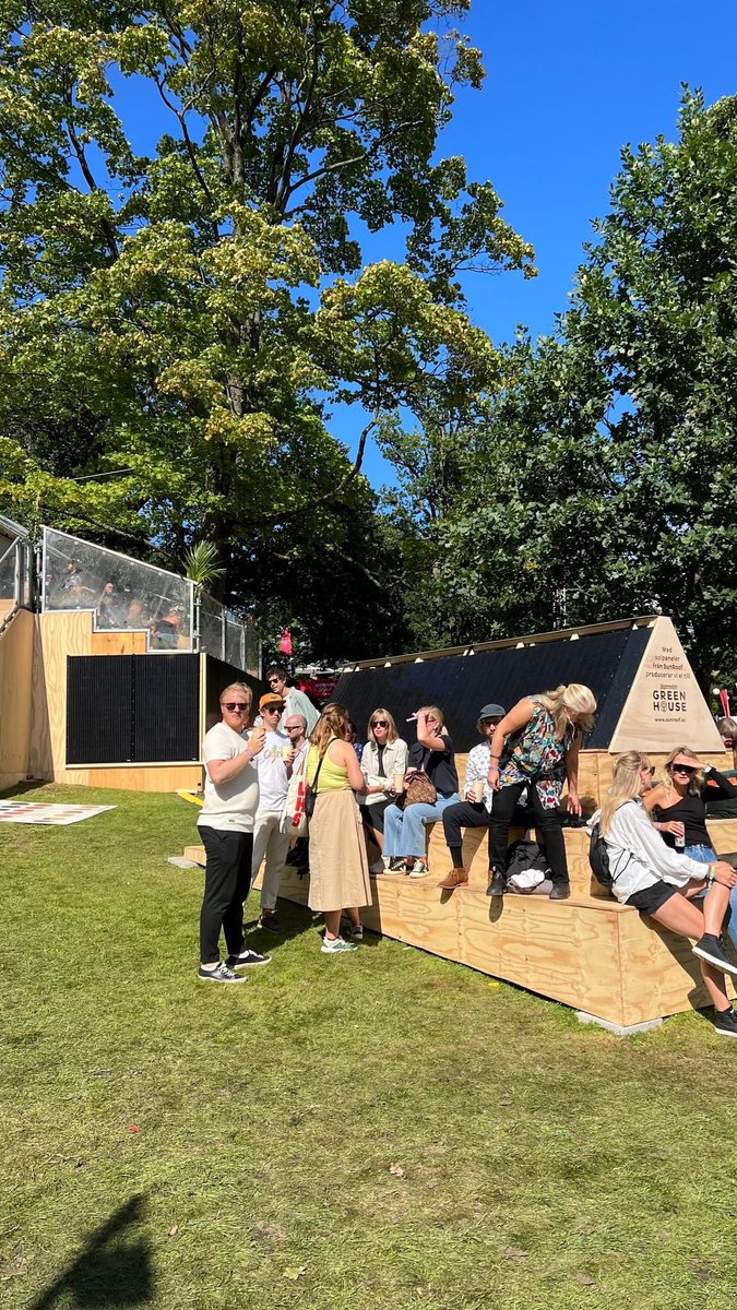 We are at Way Out West Festival in Sweden! Welcome to the #GreenHouse built by Jägermeister & SunRoof. We strive towards building an environment-friendly world of the future. A world run on Sun! 🔅 #WayOutWest #SunRoof #SolarPower #SustainableEnergy #SolarRoof