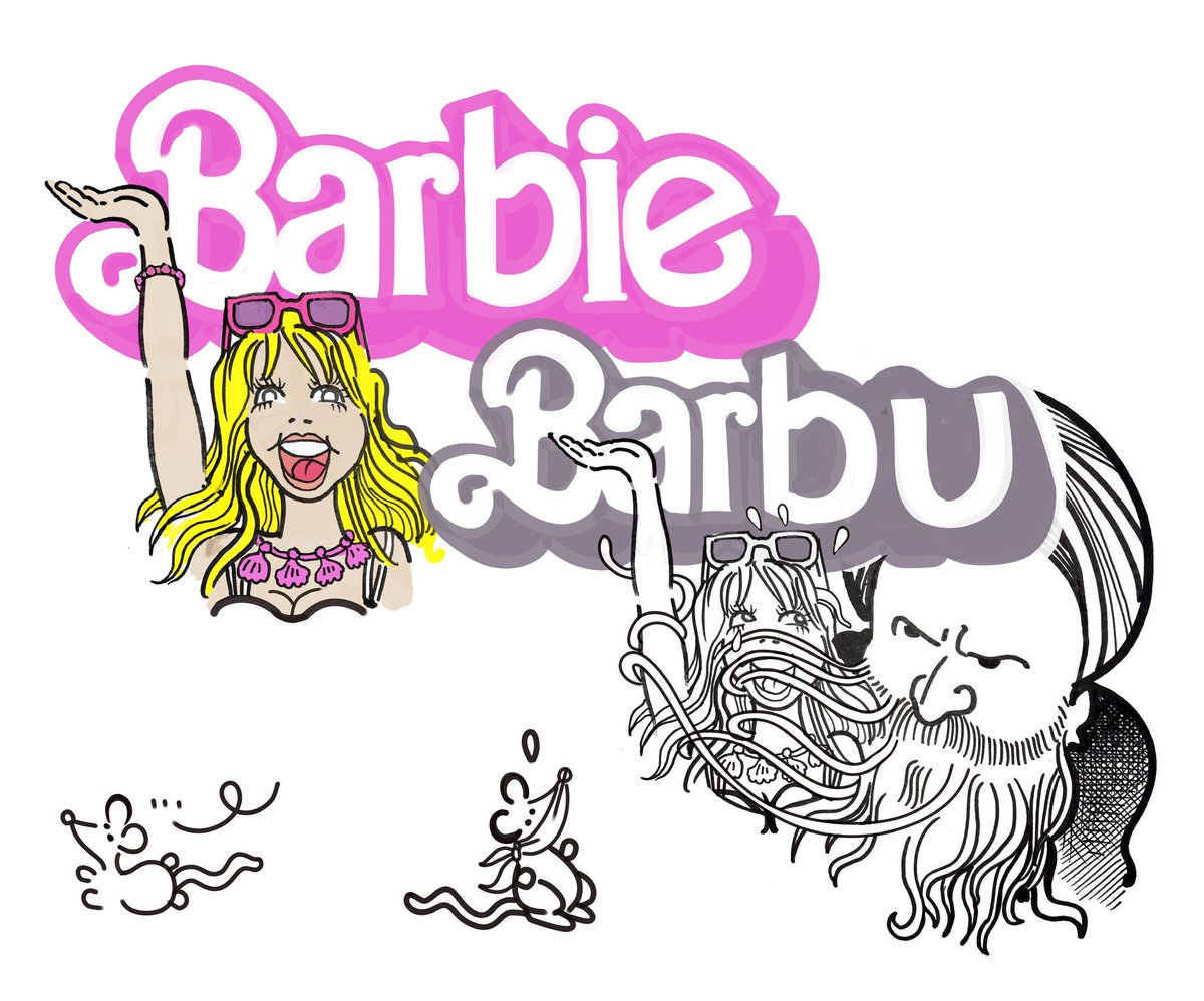 plantu's tweet photo. CENSURE: Le film « Barbie » interdit au Koweït pour « atteinte à la morale publique » Au Liban, le ministre de la culture a lui aussi réclamé la censure du film, qui a dépassé le milliard de dollars au box-office mondial (Le Monde). https://t.co/Y3Fih7n3tc