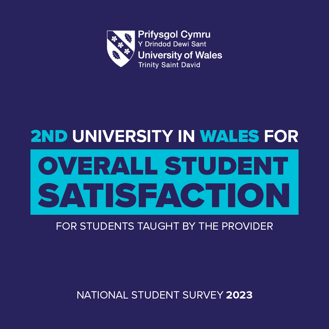 UWTSD's tweet photo. We love our university, the campuses, the courses, and the locations our students call home. We are so thrilled our students love it as much as us.  

 2nd University in Wales*!  

 #NSS2023 #UWTSD #Clearing #Clearing23 

*for students taught by provider https://t.co/XvwlELBXxc