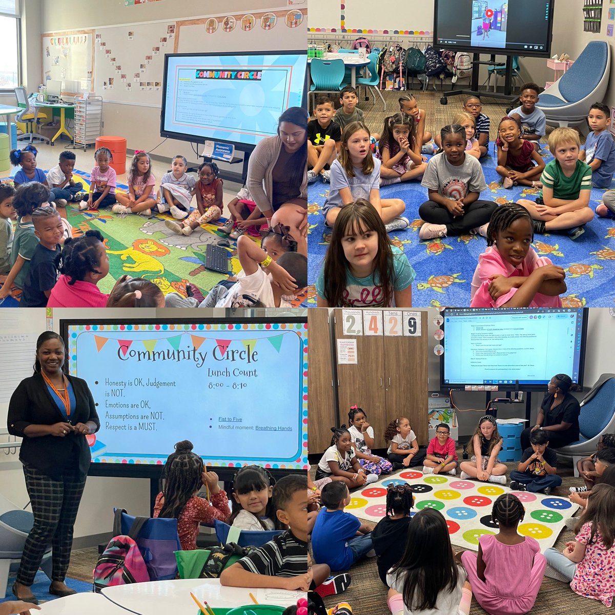 melcapuchina's tweet photo. ACE teachers rock! ๐ง โค๏ธ They make Community Circles a big deal ๐งก๐ @HumbleISD_ACE @HumbleISD #ClassPromise #PositiveBehaviorInterventionsSupports #SocialEmotionalLearning #CultureandClimate #RestorativePractices https://t.co/G3ore2IkuG