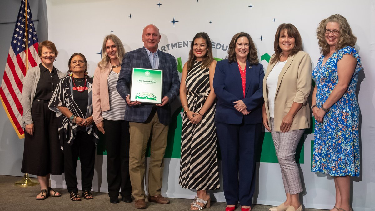 Chief Leschi Schools was invited to Washington DC to accept their ED Green Ribbon Schools Awards 2023 youtube.com/live/s6xY8m6qD… via <a href="/YouTube/">YouTube</a> 
Congratulations!