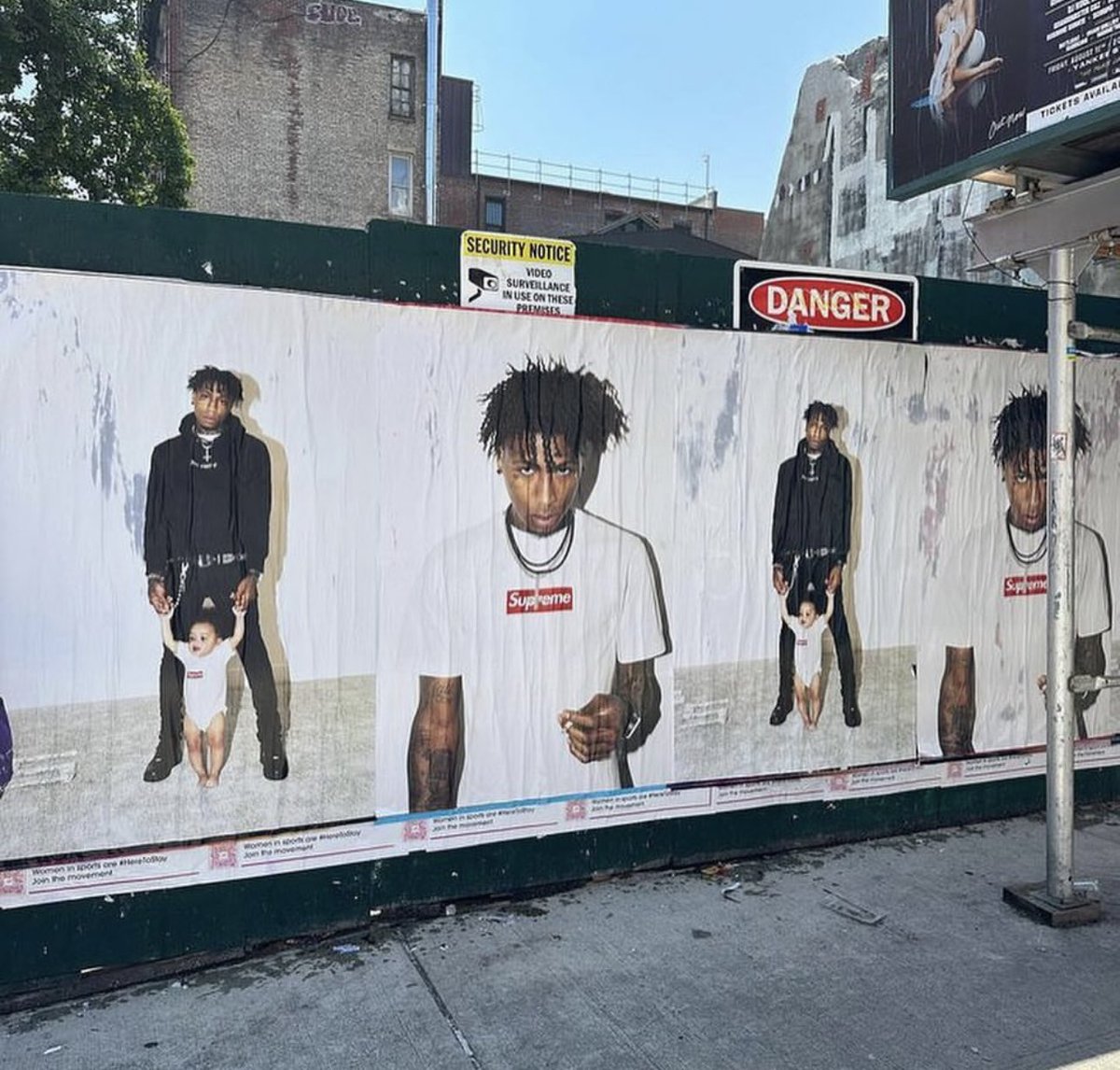 Supreme/NBA Youngboy Posters are popping up around NYC & LA