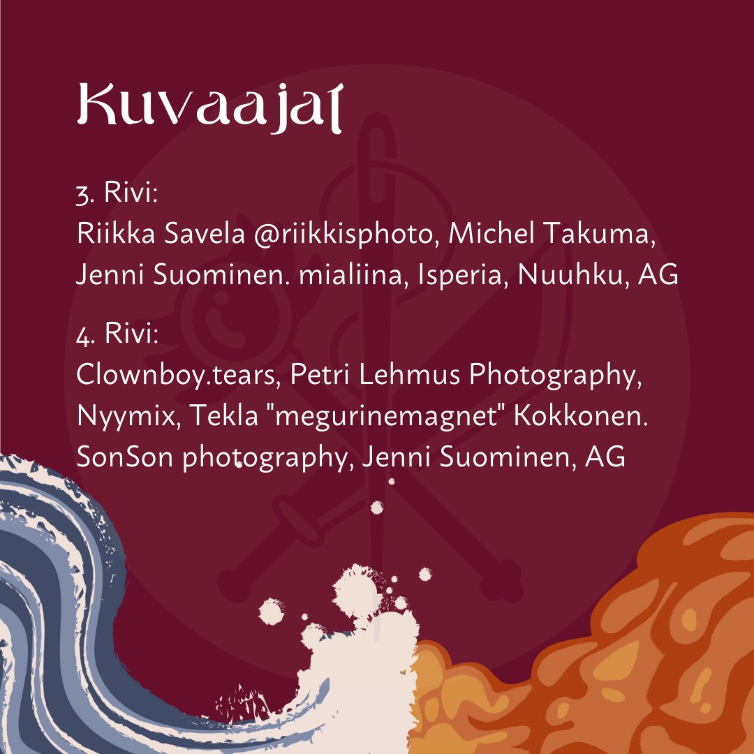 Toivotetaan tervetulleeksi tämän vuoden cosplay tuomaristo! Traconissa kilpaillaan yhdeksässä eri cosplaykilpailussa ja näitä varten on valittu tuomaristo, jossa osaamista löytyy laidasta laitaan.

Lue lisää: 2023.tracon.fi/blog/2023/08/1…

#Tracon