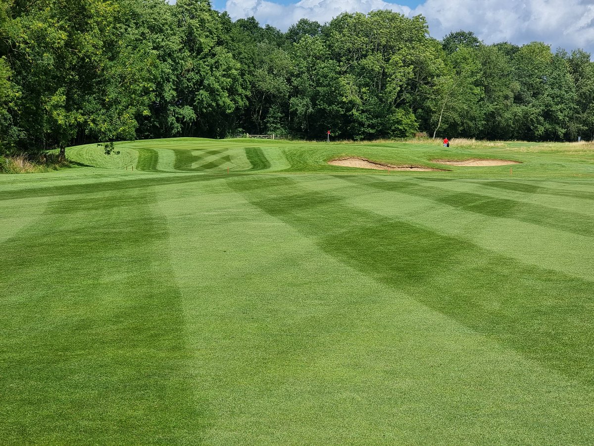 Managed to get everything cut this morning ready for a busy weekend ahead. Great effort from the lads this week in difficult conditions battling the rain at the start and then the wormcasts that followed. #golf #greenkeeping #turflife