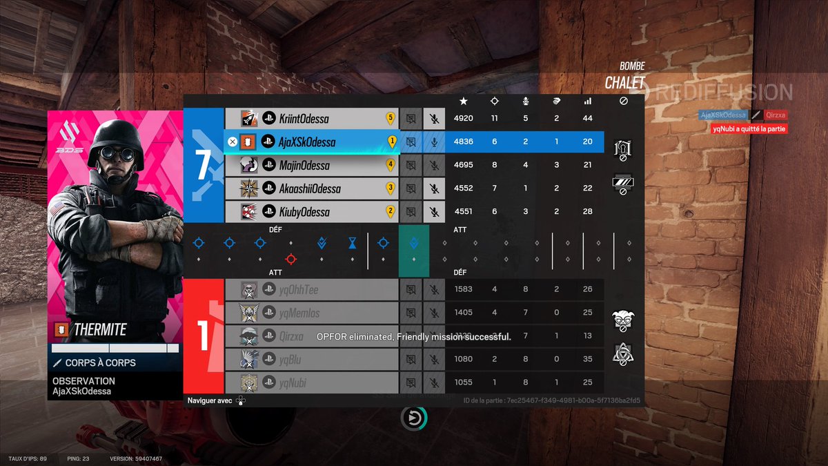 Victoire 7-1 contre la <a href="/YqEsports/">Yq esports</a> en <a href="/RSXPL/">RSX Events</a> nous restons premiers de la poule A